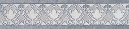 Бордюр Kerama Marazzi HGDB38TU0031L Монтаньоне серый полупол (лаппатир) 42×9,7
