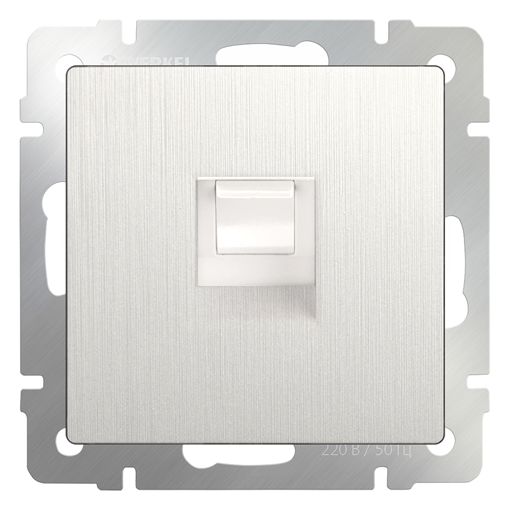 WL13-RJ-45 / Розетка компьютерная RJ45 Werkel, Перламутровый рифленый